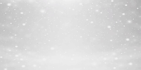 Fototapeta premium Abstract winter holiday background with falling blue snowflakes and bokeh lights