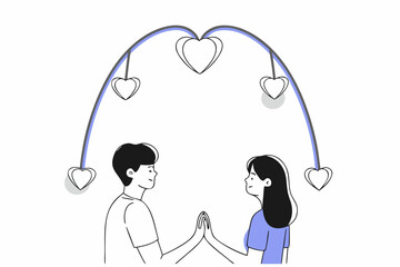 Couple sharing a heartfelt moment