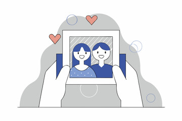 Taking a selfie together