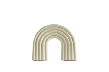 Beige Rainbow on Transparent Background