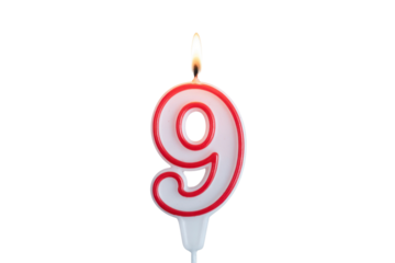 Birthday Candle Number 9