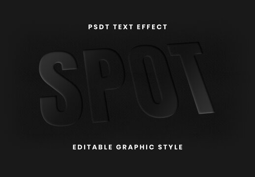 Emboss Shadow Text Effect