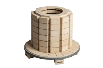 Ceramic kiln isolated on transparent background