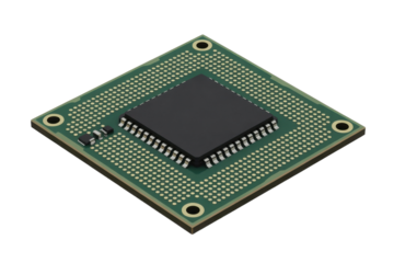 Computer Processor Unit CPU Isolated