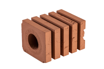 Construction Brick with Hole, Isolated