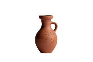 Earthenware Jug with Pattern on Black