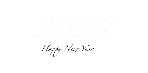 Happy new year 2026 holidays background.