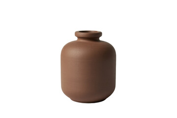 Minimalist Brown Vase Isolated