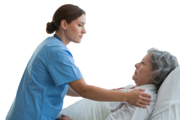 Nurse Caring for Elderly Patient