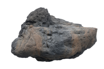 Porous Rock on Transparent Background