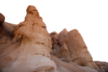 Sandstone Rock Formation Isolated