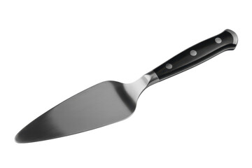 Fototapeta premium Silver Cake Server with Dark Wood Handle