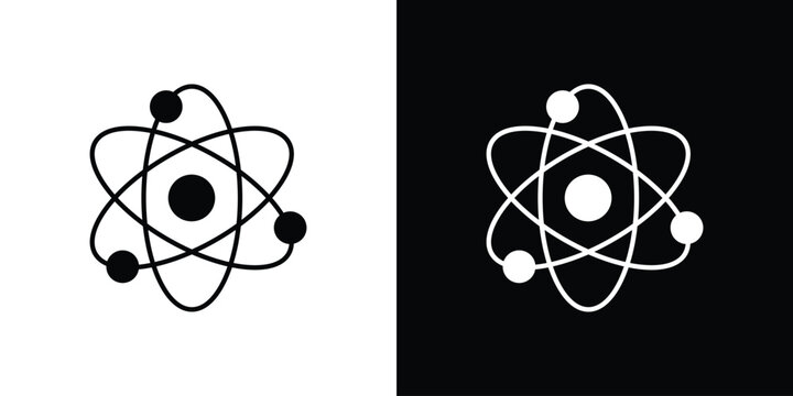 Physics icons. Vector Template Illustration Symbol Pixels Perfect
