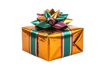 Obraz premium Wrapped Gift on Transparent Background