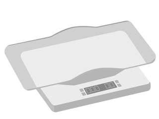 ペット用体重計のイラスト / Pet Weight Scale Illustration