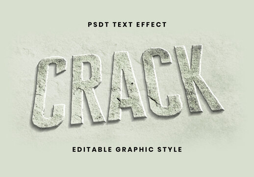 Gray Embossed Concrete Text Effect Cracked Bold Stone Font