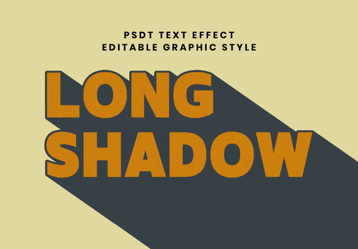Grain Long Shadow Text Effect