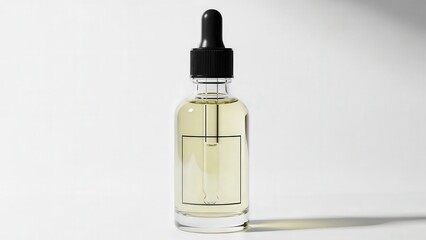 Fototapeta premium Glass Dropper Bottle With Clear Liquid
