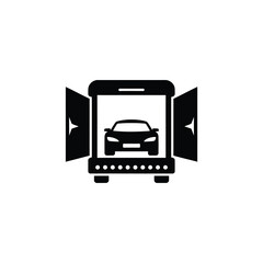 Vehicle Inspection Scanner Vector Icon