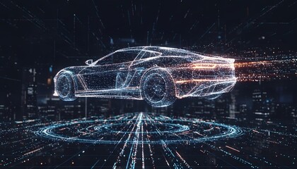 Futuristic Electric Car