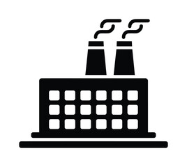 Factory industry pollution vector illustration