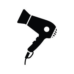 Hair dryer silhouette handheld styling appliance icon