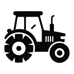 Tractor farming agriculture vector icon