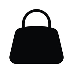 Handbag silhouette portable fashion accessory icon