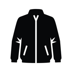 Jacket silhouette outerwear clothing apparel icon