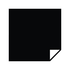 Note sticker silhouette square sticky memo icon