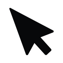 Mouse cursor silhouette arrow pointer interface icon