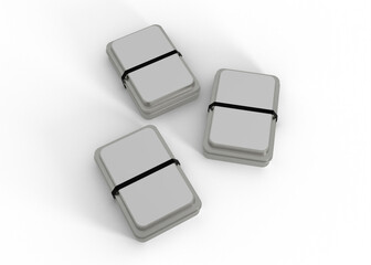 Rectangular Tin Box Packaging Mockup