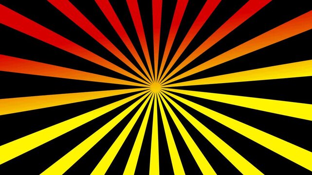 colourful sunburst pattern background. Retro ray pattern background.sunburst background loop animation.Seamless rotating spiral animation.