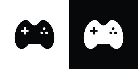 Gameplay icons. Glyph Symbol. Isolated Vector Illustration pack © Dan