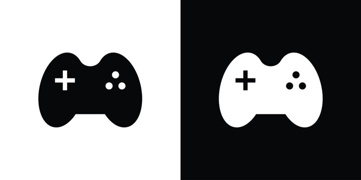 Gameplay icons. Glyph Symbol. Isolated Vector Illustration pack