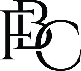Letter FBC fashion logo