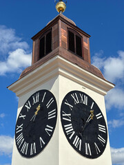 A view from the Historic Clock Tower in Novi Sad, Serbia.