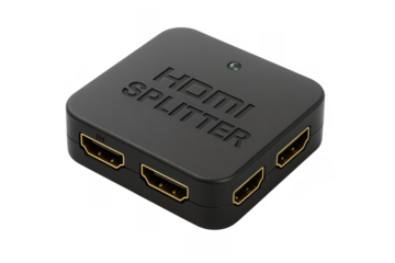 Hdmi splitter device distributing video and audio signals