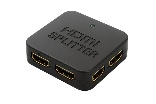 Hdmi splitter device distributing video and audio signals