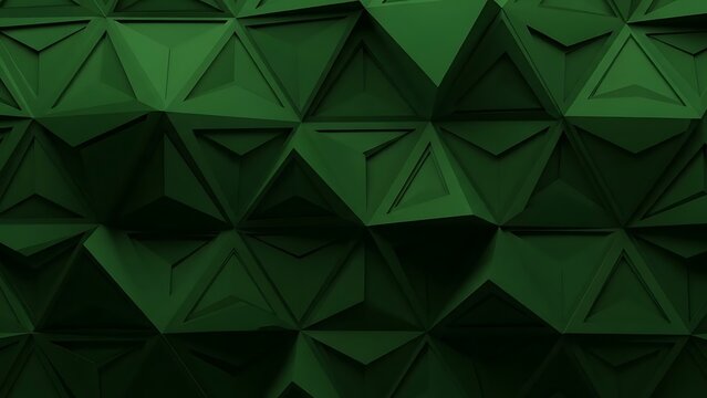 Geometric green pattern