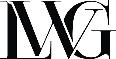 Letter LWG fashion logo