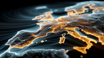 Renewable energy grid map abstract visuals illustrating interconnected clean-power flows, sustainability network cues, environmental benefit indicators, and structured mapping style promoting advanced