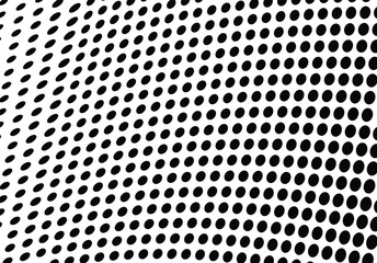Futuristic halftone dotted texture with abstract wave pattern, perfect for modern design.