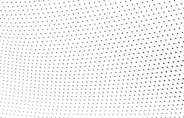 Futuristic abstract halftone wave texture with dotted grunge pattern for vector projects.