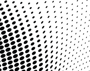 Optical pop art halftone pattern with dotted waves for creative modern designs.