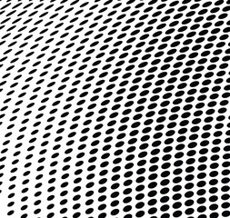 Abstract dotted halftone wave texture with modern twisted pattern for digital projects.