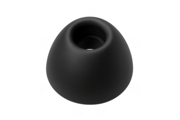 Black silicone earbud tip replacement accessory