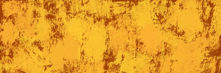 Bright yellow abstract grunge texture with rough paint surface, bold energetic background