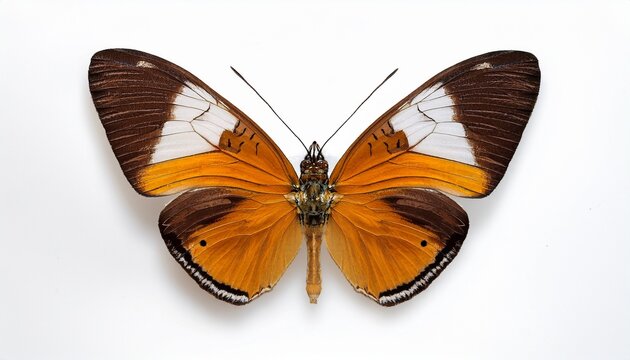 butterfly isolated on white background belenois calypso