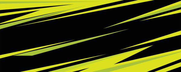 Abstract green sharp stripes racing background for car wrap sticker © Nor